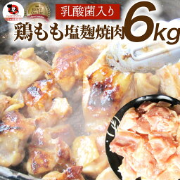 お肉のしゃぶまる 焼き肉 【5/1(水)24h限定★エントリーで最大P20倍】ジューシー鶏ももの塩麹漬け 焼肉 6kg (500g×12) BBQ 焼肉 バーベキュー 鶏もも 食べ物 鶏肉 アウトドア お家焼肉 レジャー 焼肉用 業務用 送料無料