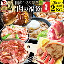 肉 福袋 年 国産牛入り 肉の福袋 「竹福袋」牛肉 食品 メガ盛り 総重量2.8kg超 焼くだけ&レンジで簡単調理 ランキング1位&人気のお肉豪華セット 国産牛...