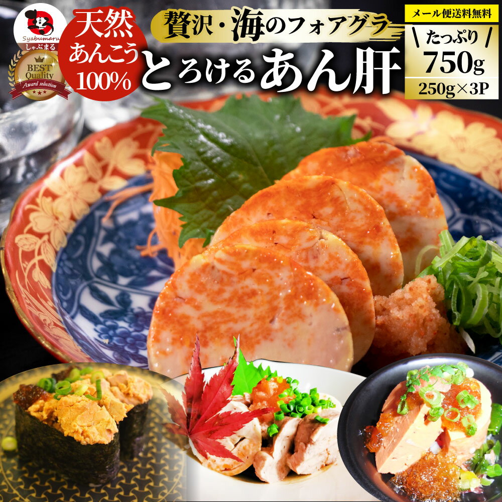 【5/20(月)24h限定★エントリーで最大P20倍】おつまみ 珍味 あん肝 750g(250g×3) あんきも 酒 酒のつま..