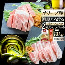 肉 オリーブ豚 肩ロース&バラ 焼肉 2種食べ比べセット 5kg(250g×20) 贅沢 バレンタイン 新生活 ギフト 食べ物 食品 プレゼント 女性 男性 人...