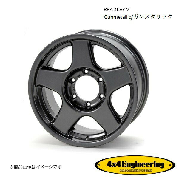 ブラッドレーV 16インチ 6穴 6H 139.7 7.0J -15 4WD 用 ホイール 5本 ガンメタリック BRADLEY V