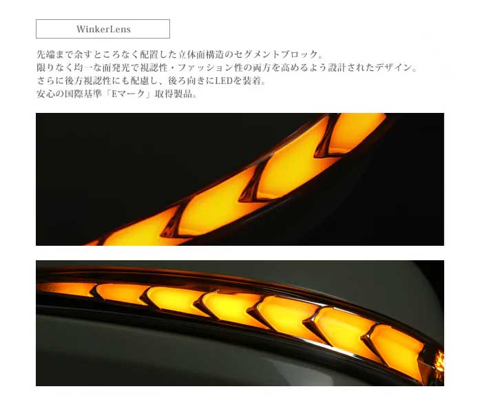 VerticalArrow Type Zs ドアミラーウインカーレンズ付カバー ブロンズゴールド×ホワイトLED カラー:QAB ムラーノ Z50 AVEST 品番:AV-034-W-P-QAB