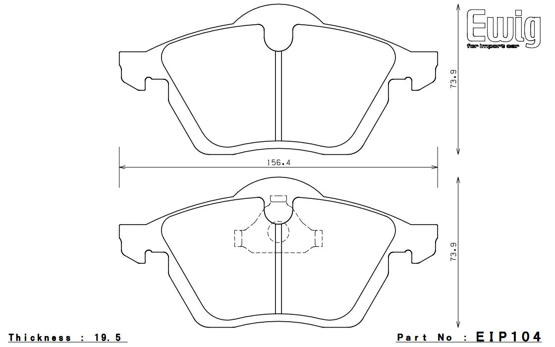 ENDLESS エンドレス ブレーキパッド MX72 1台分セット Volkswagen Passat 3BAMXF EIP104MX72+EIP025MX72