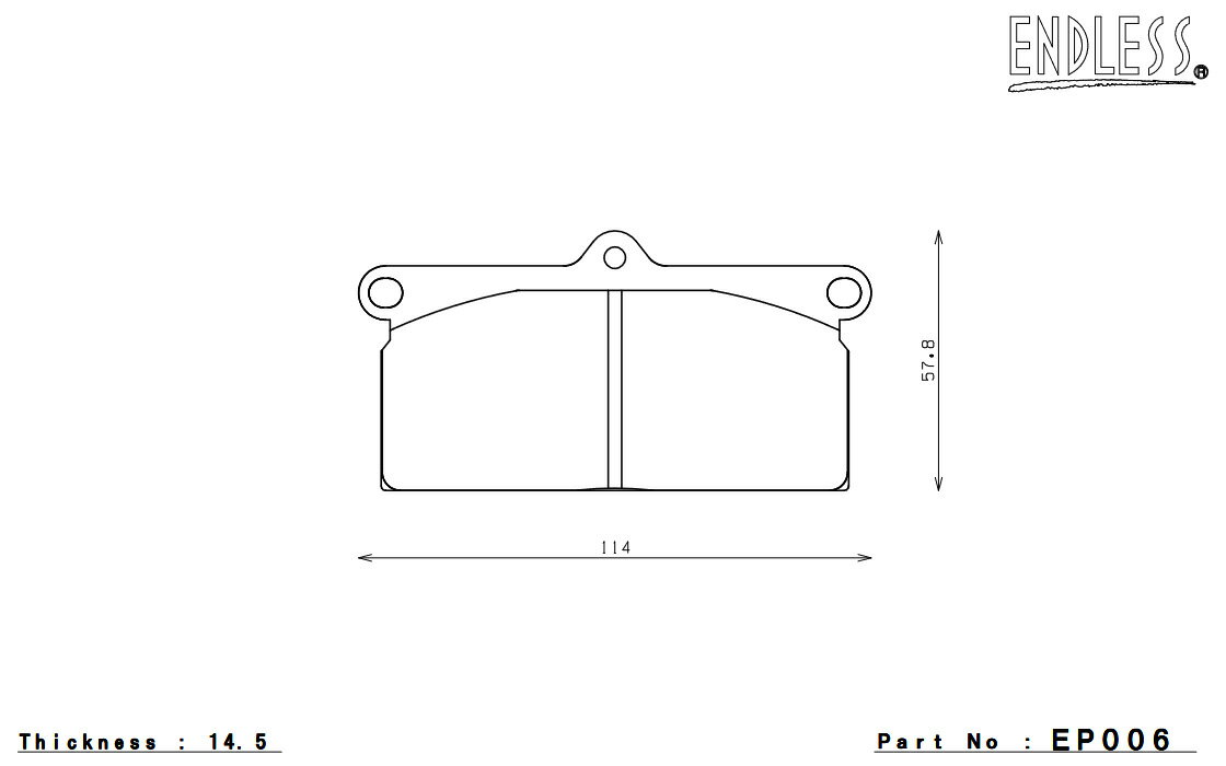 ENDLESS エンドレス ブレーキパッド MX72 PLUS フロント プレジデント H250/H251/H252 EP006MXPL