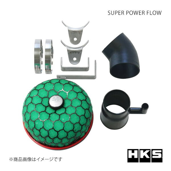 スーパーパワーフロー SUZUKI アルトラパン HE21S エンジン:K6A(TURBO) Φ150-60/Green HKS/エッチ・ケ..
