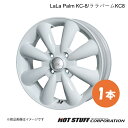 【15インチ 4H100 5.0J +45】 ピクシスエポック LA300系 ホイール 1本 ホワイト LaLa Palm KC-8 HOT STUFF
