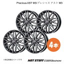 【16インチ 4H100 5.0J +45】 ミライース LA300系 ホイール 4本 ブラックポリッシュ Precious AST M3/プレシャス アスト ...