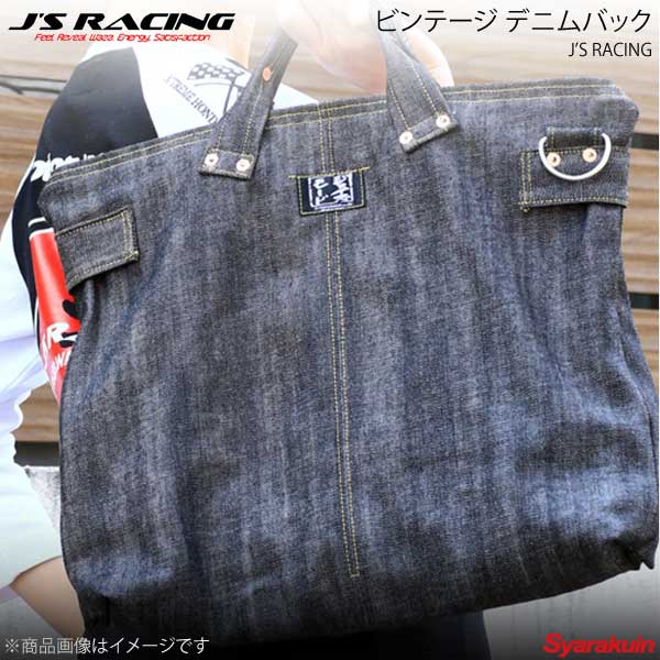 J'S RACING ジェイズレーシング ビンテージ デニムバック ブラック M VDB-BK-M