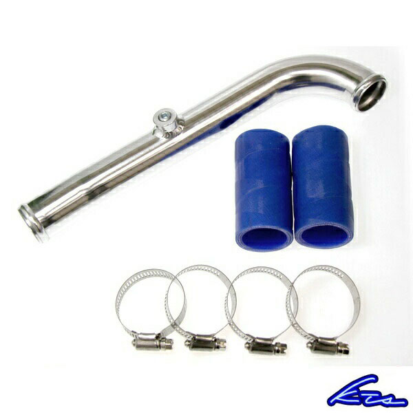 アルミラジエーターアッパーホース マーク2/ヴェロッサ JZX110 1/8PT水温センサー穴付 KTS/ケーティーエス