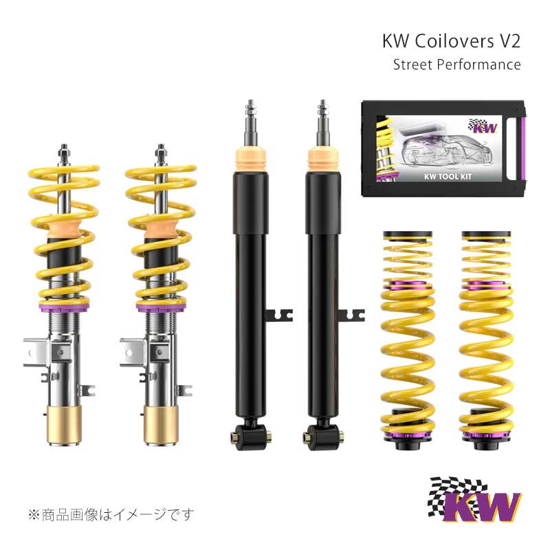 V2 Volkswagen Golf 6 1K/1KM 10/08- セダン DCCなし 許容耐荷重Front1036-1105 減衰力調整伸(16) ダウン量Front10-40 ダウン量Rear15-40 KW