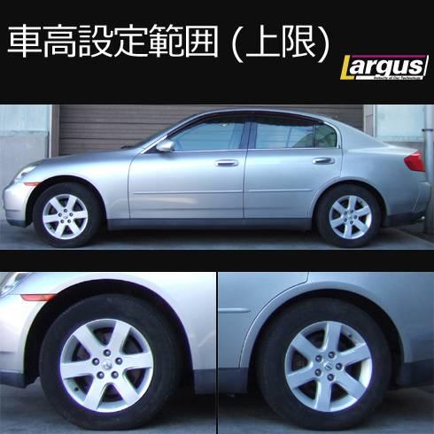 車高調キット 全長調整式 SpecS ニッサン スカイライン NV35 4WD フロント固定式強化ゴム LARGUS ラルグス