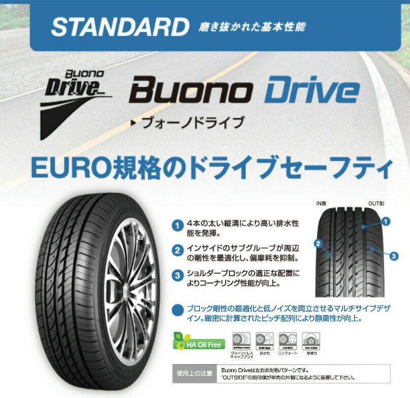 185/65R15 88H 4本 タイヤ単品 BuonoDrive/ブォーノドライブ 185 65 15 LUCCINI ルッチーニ J5810