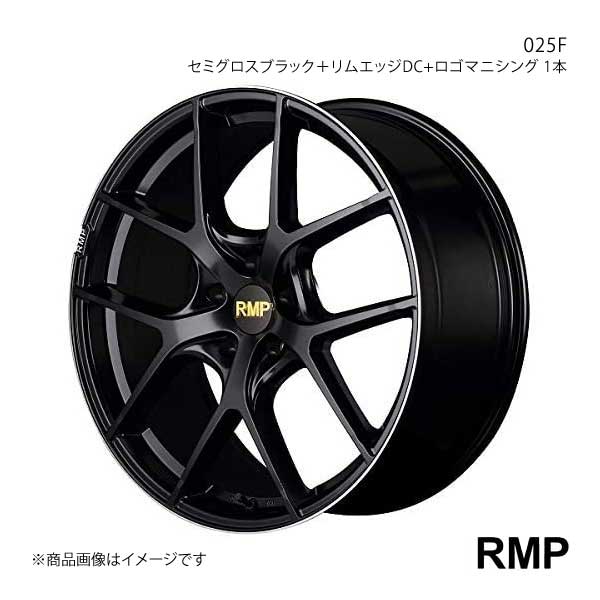 【18インチ 5H114.3 7J +48】アルミホイール4本セット マークX 120系 RMP/025F セミグロスブラック＋リムエッジDC＋ロゴマシニング