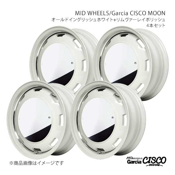 【15インチ 4H100 4.5J +45】アルミホイール4本セット タント/タントカスタム LA650S/LA660S MID WHEELS/Garcia CISCO MOON WHV Y26C54543345WH2N×4