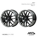 【19インチ 5H114.3 8.0J +42】アルミホイール2本セット フォレスター SK系 MID WHEELS/EXE7 グロスブラック/ラインポリッシュ