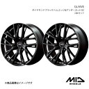 【18インチ 5H114.3 7.0J +55】アルミホイール2本セット レガシィアウトバック BT5 MID WHEELS/GLAIVE ダイヤモンドブラック/リムエッジ&アンダーカットDC(2)