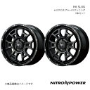 【17インチ 5H114.3 7.0J +42】アルミホイール2本セット C-HR 50系&10系 NITRO POWER/H6 SLUG セミグロスブラック/マシニング(2)