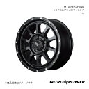 【14インチ 4H100 4.5J +45】アルミホイール1本 ミラ イース 350/360系 NITRO POWER/M10 PERSHING セミグロスブラック/マシニング