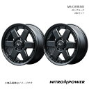 【17インチ 5H114.3 7.0J +42】アルミホイール2本セット インプレッサ GU系 NITRO POWER/M6 CARBINE ガンブラック(2)