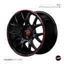 【15インチ 4H100 5J +45】アルミホイール4本セット ムーヴ/ムーヴカスタム LA150系 RMP RACING/R27 ブラック/リムレッドライン(2)