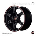 【17インチ 5H114.3 7J +48】アルミホイール1本 キザシ 91系 RMP RACING/R60 クリスタルブラック/デュアルポリッシュ/レッド&クリア(2)