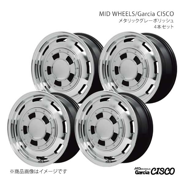【15インチ 4H100 4.5J +45】アルミホイール4本セット ソニカ L405S/L415S MID WHEELS/Garcia CISCO MGP Y2605606D333SB20×4