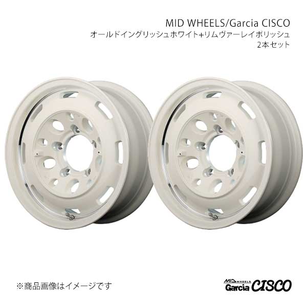 【14インチ 4H100 4.5J +45】アルミホイール2本セット トッポ H82A MID WHEELS/Garcia CISCO WHV Y26044543345WH20×2