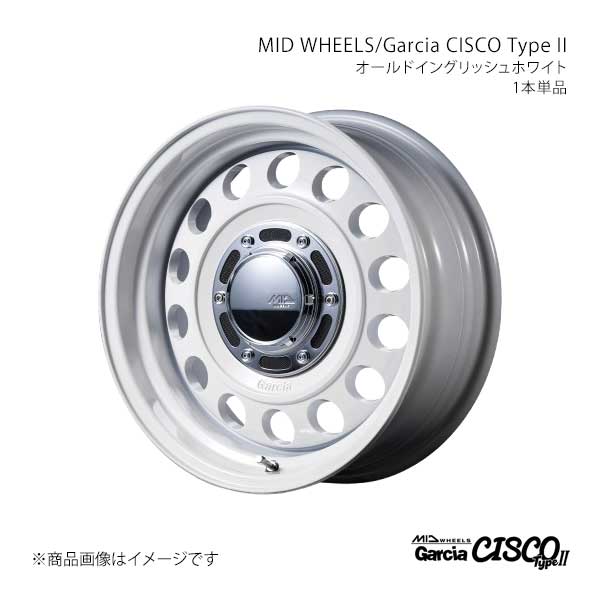 【16インチ 5H 139.7 5.5J +20】アルミホイール1本 MID WHEELS/ガルシアシスコ タイプ2 MID WHEELS/Garcia CISCO TypeII EWH D7066555D320OWH0×1