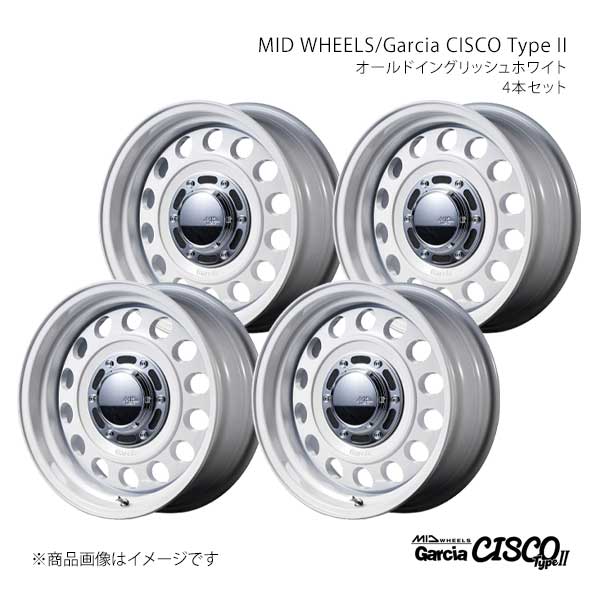 【16インチ 5H 139.7 5.5J +20】アルミホイール4本セット MID WHEELS/ガルシアシスコ タイプ2 MID WHEELS/Garcia CISCO TypeII EWH D7066555D320OWH0×4