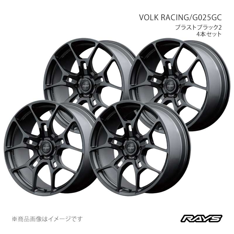 【22インチ 5H130 10J +25】アルミホイール4本セット ボルクレーシング G025GC BT RAYS/レイズ 品番:06872102548BT×4