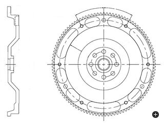 SWIFT SPORTS fly wheel ZC31 スイフトスポーツ RRP 軽量フライホイール 2 R's Rac...