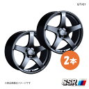 【17インチ 4H100 7.0J +50】ホイール 2本 ヤリス KSP210 / MXPA10 1.0X/1.5Z GTV01 SSR エスエスアール グラファイトガンメタ(2)