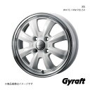 【15インチ 4H100 5.5J +42】アルミホイール1本 スペイド 140系 FF 15インチ車 Gyraft/8S WHITE/RIM POLISH(ホワイト/リムポリッシュ) 0041425(2)