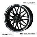 【19インチ 5H114.3 8.0J +35】アルミホイール1本 アウトランダー GN系 NOVARIS/ASSETE M1 BLACK/RIM POLISH 0041086(2)