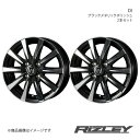 【15インチ 4H100 5.5J +42】アルミホイール2本セット ノート E11 RiZLEY/DI ブラックポリッシュ 0040497×2(2)