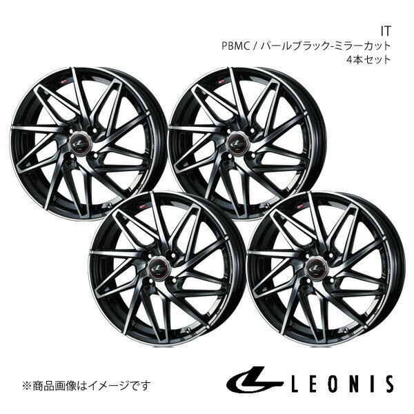 【15インチ 4H100 4.5J +45】アルミホイール4本セット MRワゴン MF33S LEONIS/IT PBMC 0040557×4