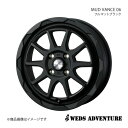 【16インチ 4H100 6.0J +40】アルミホイール1本 スペイド 140系 FF 15インチ車 WEDS-ADVENTURE/MUD VANCE 06 FULL MAT BLACK 0040205(2)