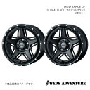【16インチ 5H114.3 7.0J +38】アルミホイール2本セット エスティマ 30/40系 WEDS-ADVENTURE/MUD VANCE 07 FULL MAT BLACK 0040535×2(2)