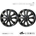 【16インチ 4H100 6.0J +42】アルミホイール2本セット ポルテ 140系 FF 15インチ車 LEONIS/VR PBMC/TI 0041225(2)