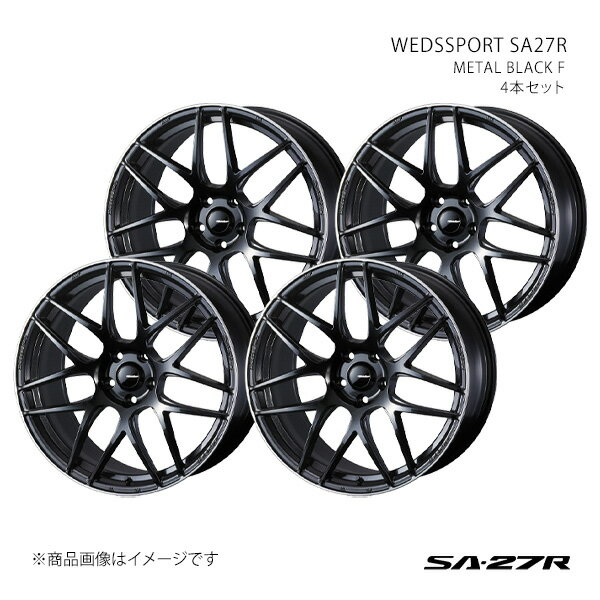 【19インチ 5H114.3 8.5J +45】アルミホイール4本セット ヤリス A10系(GRヤリス/RS) SA27R METAL BLACK/F 0074485×4(2)