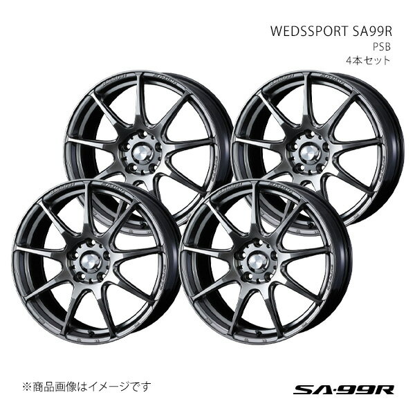 【18インチ 5H114.3 8.5J +35】アルミホイール4本セット シルビア S15 SA99R PSB 0073916×4