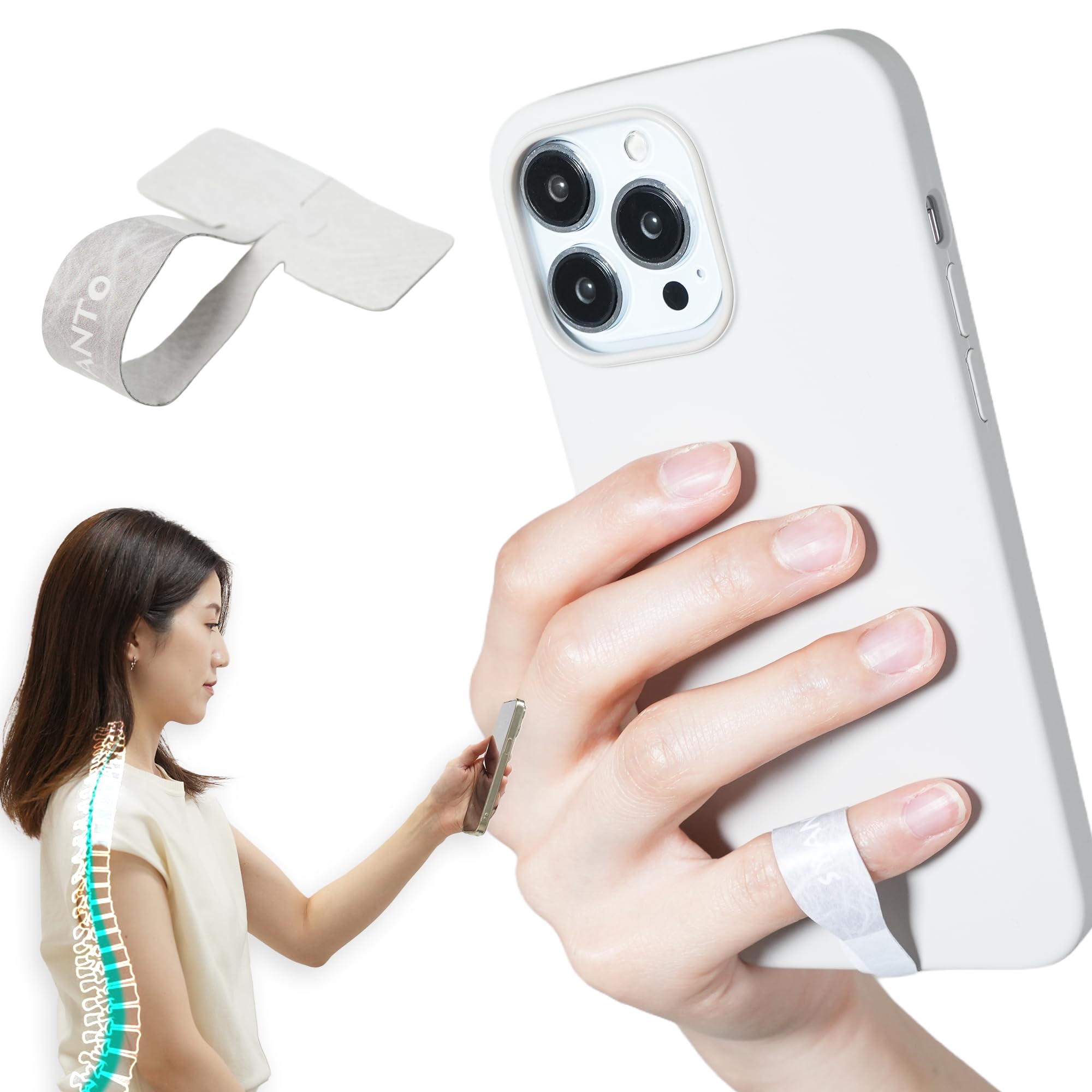 楽天市場】スマホリング 白の通販