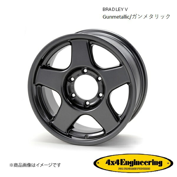 ブラッドレーV 16インチ 5穴 5H 150 8.0J +0 4WD 用 ホイール 1本 ガンメタリック BRADLEY V