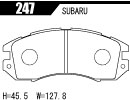 ACRE アクレ ブレーキパッド リアルレーシング(競技専用) フロント レガシィB4 BCA 247