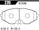 ACRE アクレ ブレーキパッド リアルレーシング(競技専用) フロント セドリック/グロリア PY32/PAY32/PBY32 TURBO 270