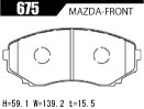 ACRE アクレ ブレーキパッド スーパーファイター フロント MPV LWEW 675