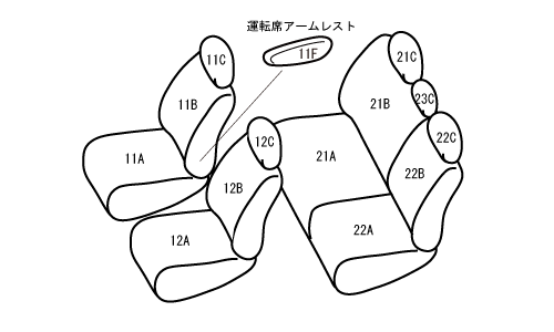 Bellezza/ベレッツァ シートカバー カローラルミオン NZE151N ワイルドステッチ ブラック×ホワイト