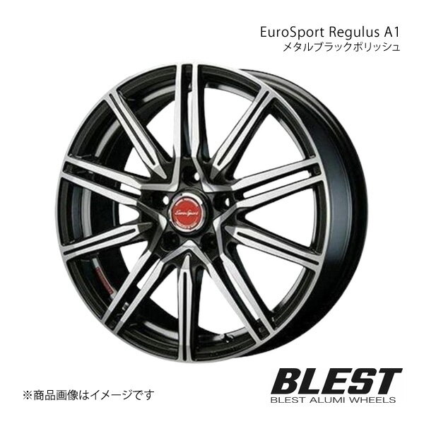 EuroSport Regulus A1 プリウスα 40系 アルミホイール 4本セット 【17×6.5J 5-114.3 +45 メタルブラックポリッシュ】