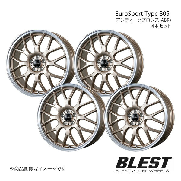 EuroSport Type 805 インプレッサ GH アルミホイール 4本セット 【18×7.0J 5-100 +48 アンティークブロンズ(ABR)】