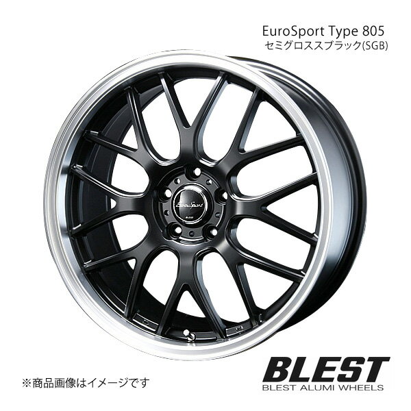 EuroSport Type 805 インスパイア CP3 アルミホイール 1本 【18×7.0J 5-114.3 +48 セミグロススブラック(SGB)】